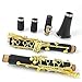 Bb Clarinet Lacquer Nickel-Plated Gold 17 Keys Black Clarinete Clarinet for Beginner