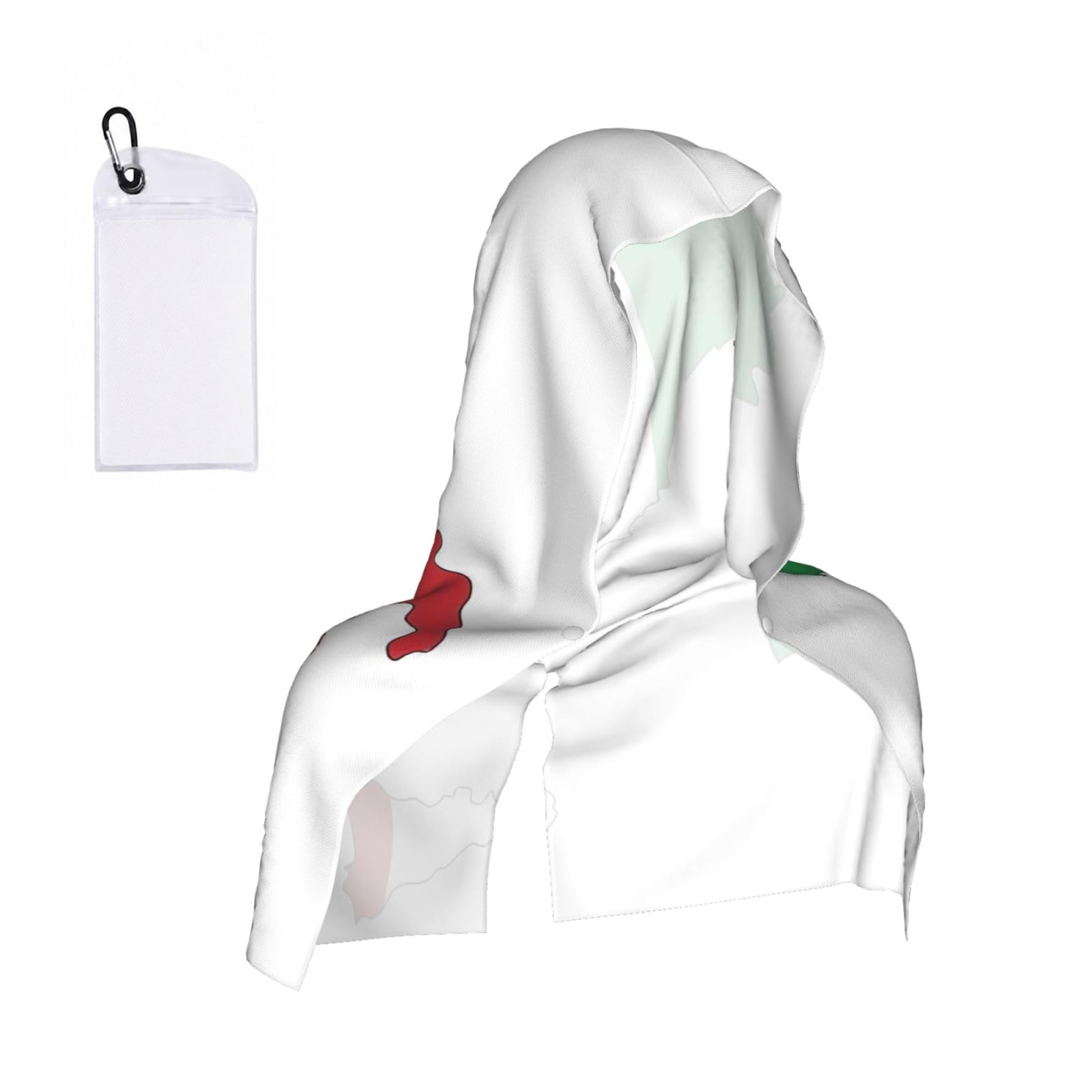 ZYJHYY Italian Flag Map Print Unisex Swimming Towel Practical Camping Towel Skin-Friendly Cooling Towel For Workout Training