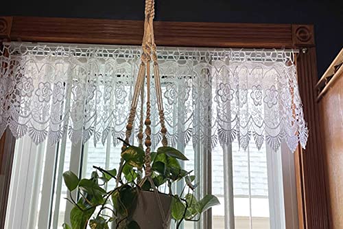 Fine Lady Abandon Girl Beautiful Vintage Valances,Morden Home Decor Curtain Set Of 1 Size 35"X11.8"-White #TOP2