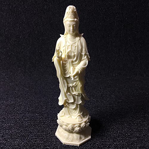 Zunibo Amitabha Buddha Statue,White Buddha Statue,Set Of 3 Kuanyin-Amitabha-Ksitigarbha Buddha Statue|Home Office Decor Sculpture Figurines(Ivory Fruit) #TOP5