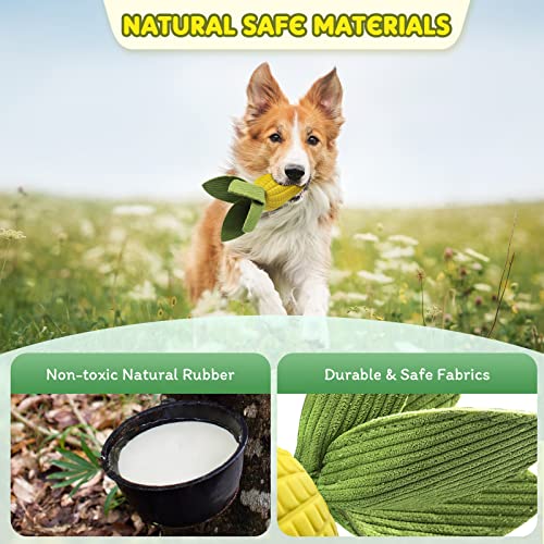Squeaky Dog Toys For Aggressive Chewers, Tough Dog Chew Toys For Large Medium Small Dogs, Indestructible Durable Natural Rubber Dog Teeth Cleaning Toy With Milk Flavor #TOP2
