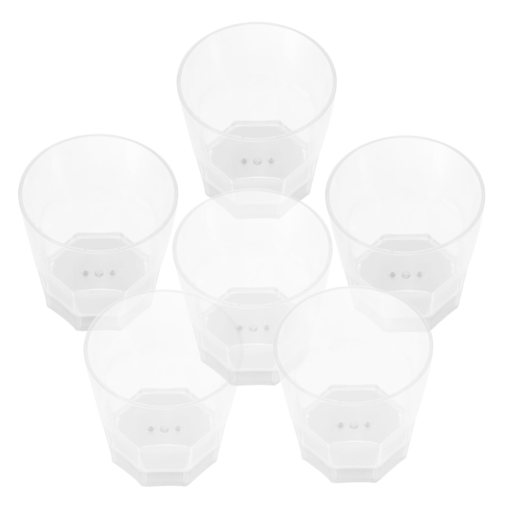 Amazon | COHEALI 6個 LED 発光 カップ プラスチック グラス 装飾  