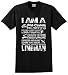 I am a Lineman, Badass Lineman Gift T-Shirt Large Black