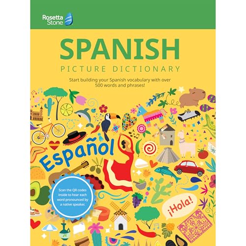 Image of Rosetta Stone Spanish Picture Dictionary, Spanish Dictionary to Learn Spanish Vocabulary, Spanish Grammar, and Phrases, Dictionary for Kids and ... Dictionaries) (English and Spanish Edition)