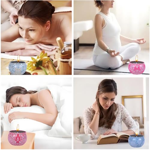 Candles Gifts for Women, Scented Candles Gifts Set,Soy Wax Aromatherapy Candle Gift for Birthady, Mother's Day,Christmas,Bath, Yoga and Weddings, 4 Pack - Image 5