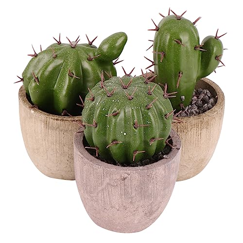 Holibanna Cactus Artificiales Maceta Decorativa Plantas De Simulación para Decoración De Escritorio y Micro Paisajes Adorno Hogareño
