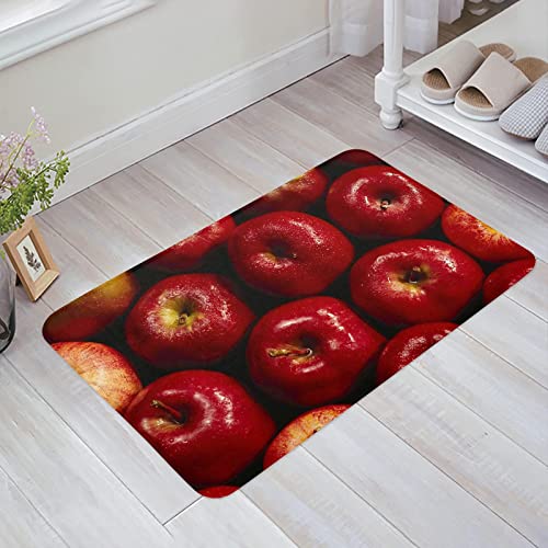 Red Apples Close Up Kitchen Rug Floor Mat, Non-Slip Super Absorption Bath Carpet with Rubber Backing for Home Decor Kitchen Mat Area Rug - 20