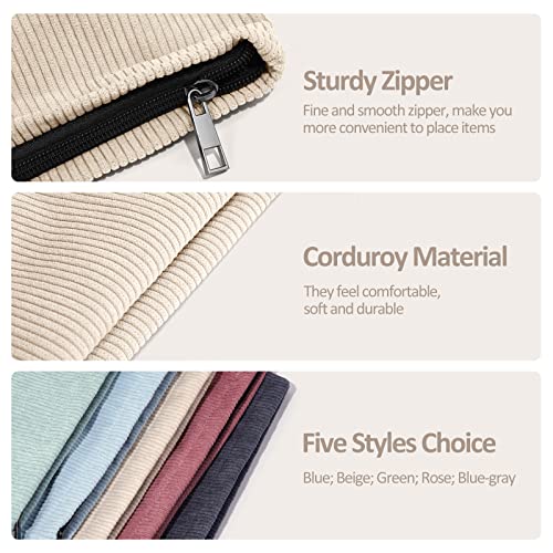 Maange Cosmetic Bags For Women Small Makeup Bag For Purse Corduroy Makeup Pouch Travel Makeup Bag With Metal Zipper Make Up Bag For Travelling #TOP3