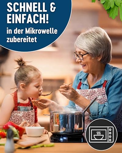 DREISTERN Cheeseburger Pfanne 280g I Mit Rindfleisch & Nudeln I Herzhaftes Fertiggericht in Mikrowellenschale I Lange Haltbarkeit dank natürlicher Konservierung I Hausmacher Qualität – Bild 5