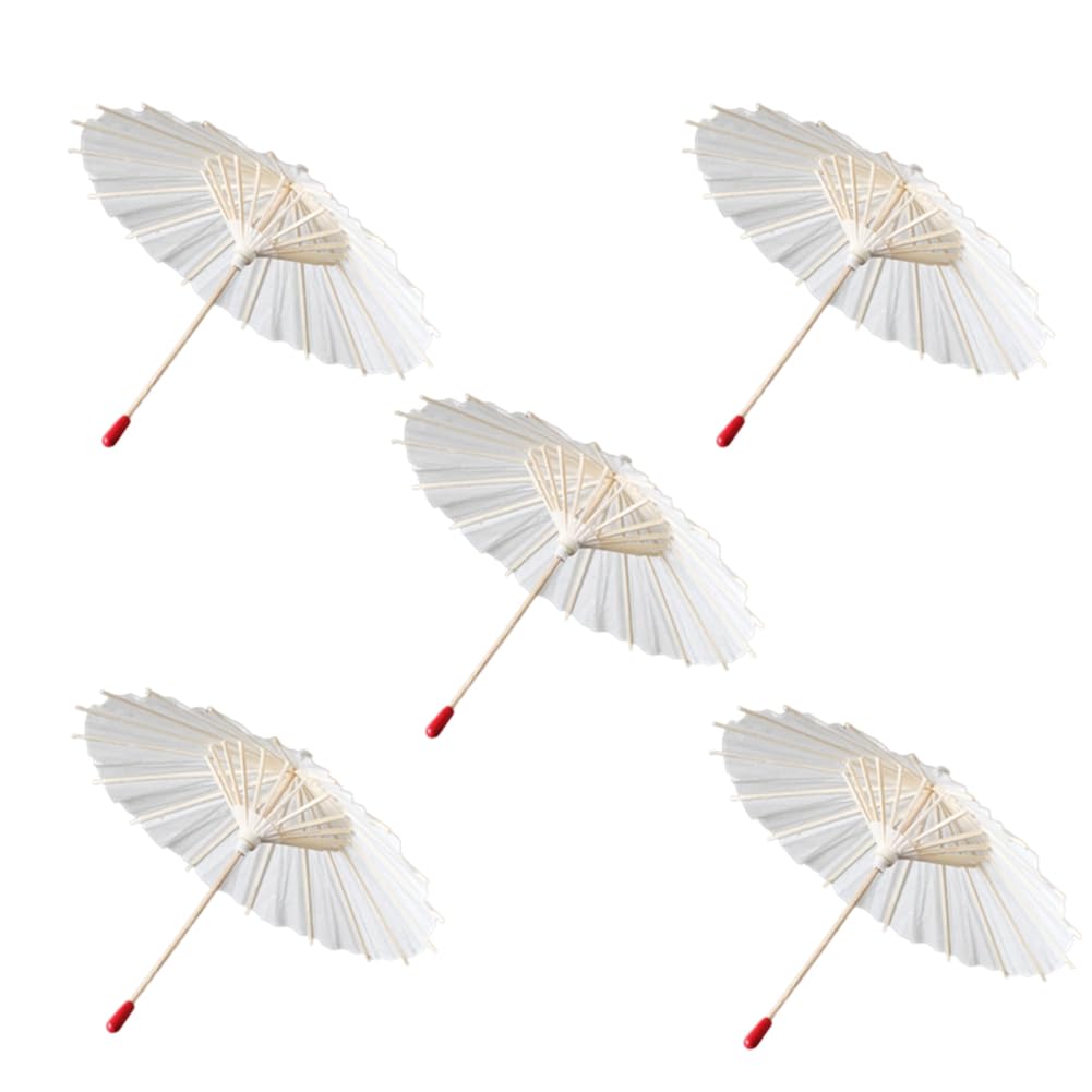 CTRLZS Chinese Ancient Style DIY Wedding Decoration White Bride Umbrella Wedding Photo Props Umbrella 20cm