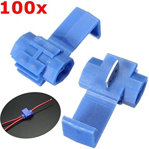 100pcs Blue Scotch Lock Quick Splice Wire Connector Terminal Crimp