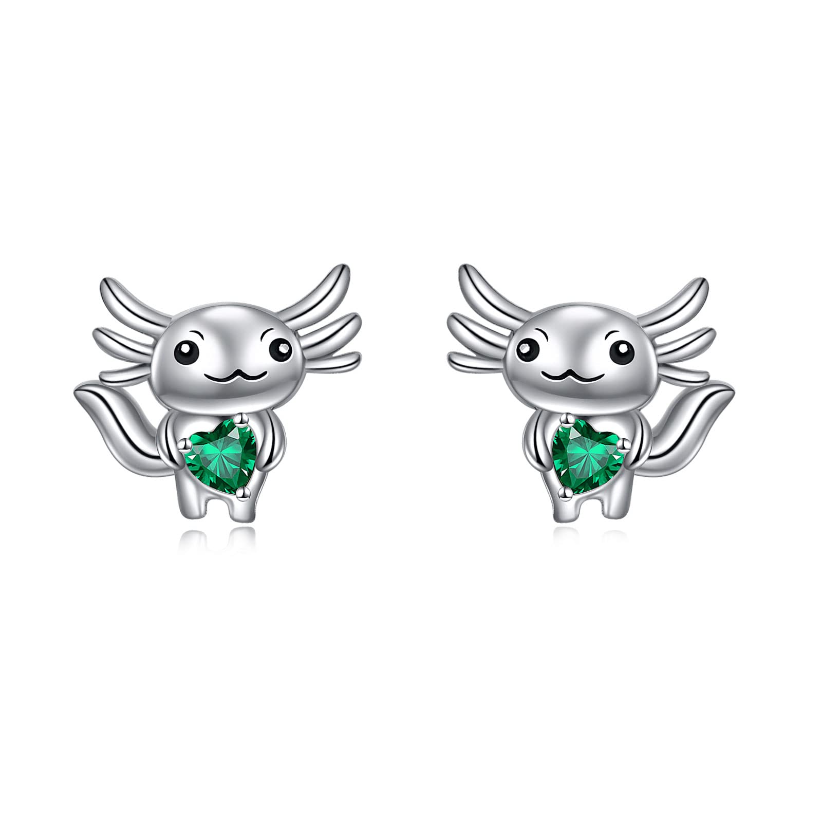 Sunflower/Daisy/Snowflake/Cow/Cat/Axolotl/Dog/Rabbit/Panda Earrings for Women Sterling Silver Sunflower Stud Earrings Jewelry Gifts