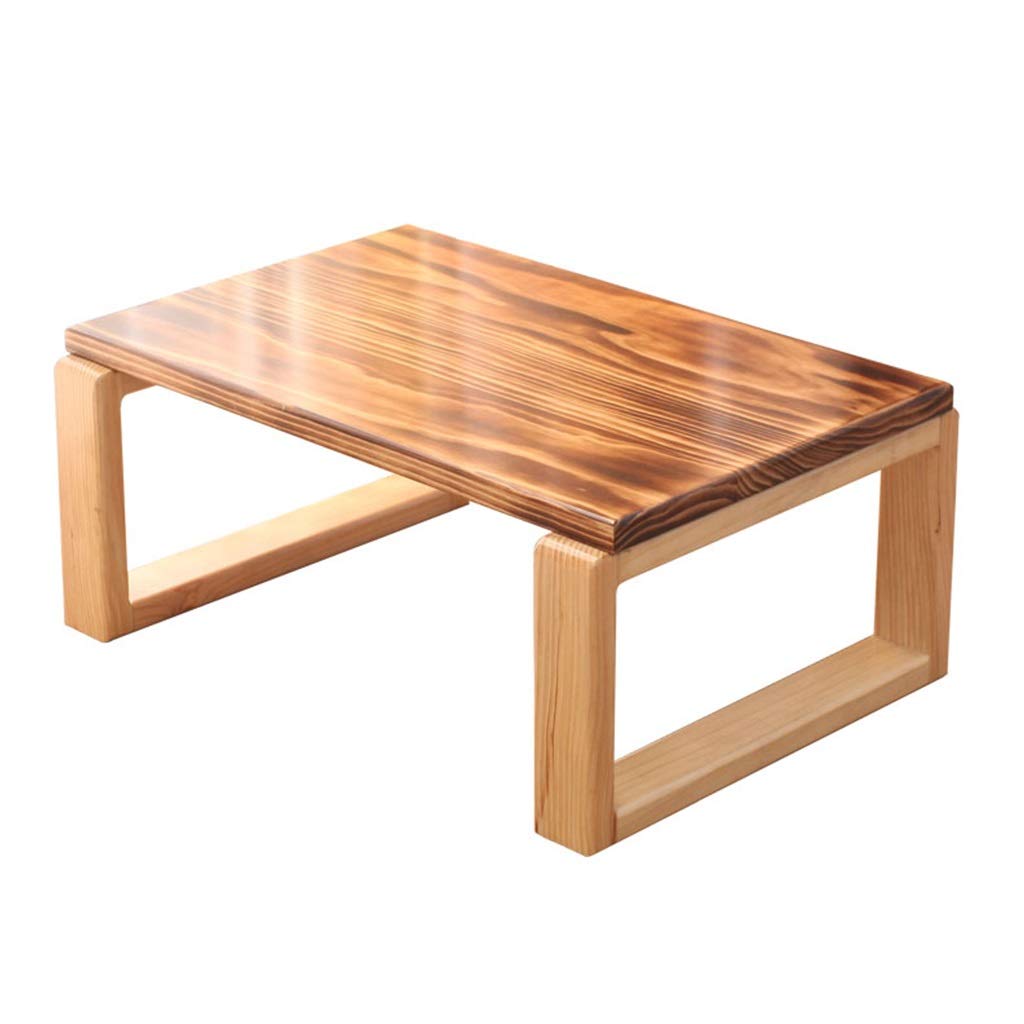 Table à thé Simple en Bois Massif Style Table Basse Japonaise