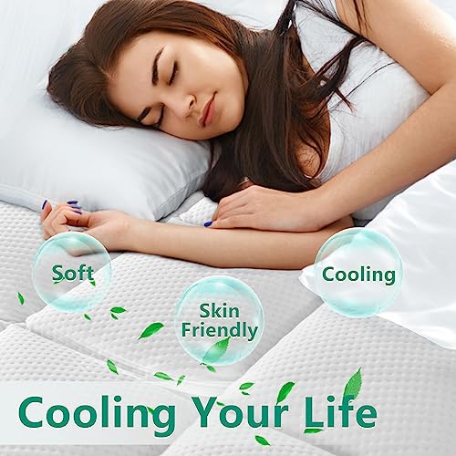 3" NEXHOME PRO Dual-Layer Cooling Gel Memory Foam Mattress Topper w/ Bamboo Pillow Top (King) - image 5