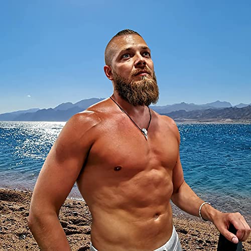 Raven Skull Necklace with Viking Compass Vegvisir Pendant Bird Crow Odin Norse Animal Ancient Protection Amulet Talisman Nordic Goth Jewelry for Men Women3