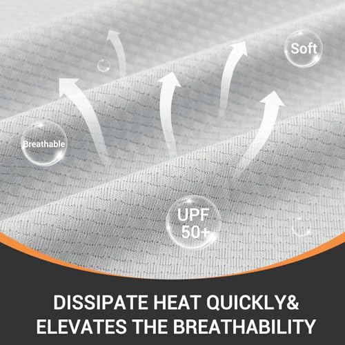 Palmyth Mens Fishing Shirts UPF 50+ Sun Protection Short Sleeve UV T-Shirts Breathable Quick-Dry3