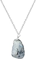 Vista 45 de Raw Gemstone Necklace Birthstones 1 Silver