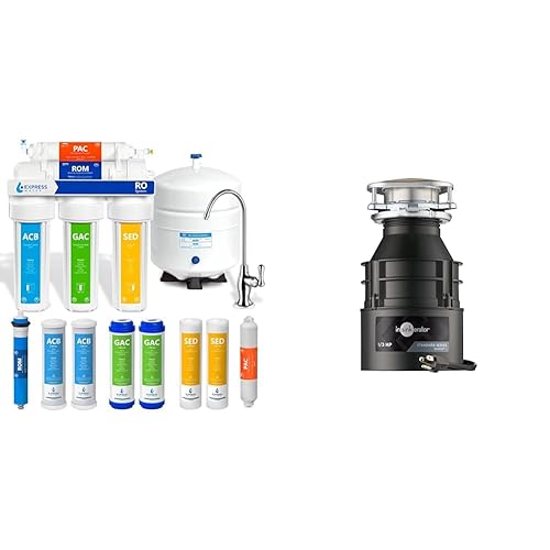 Express Water Filtración de ósmosis inversa RO5DX Sistema de ósmosis inversa de 5 etapas con grifo y tanque - Agua debajo del fregadero más 4