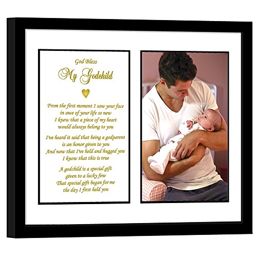 Poetry Gifts Godchild Gift From Godfather Baptism, Christening Or Birthday - Add 4X6 Inch Photo #TOP2