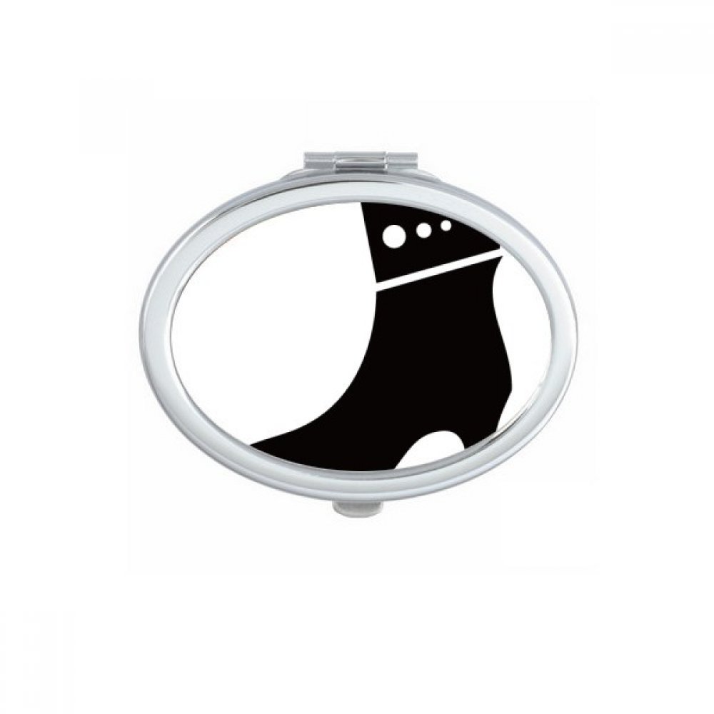 Miroir compact portable ovale pour retoucher son maquillage partout