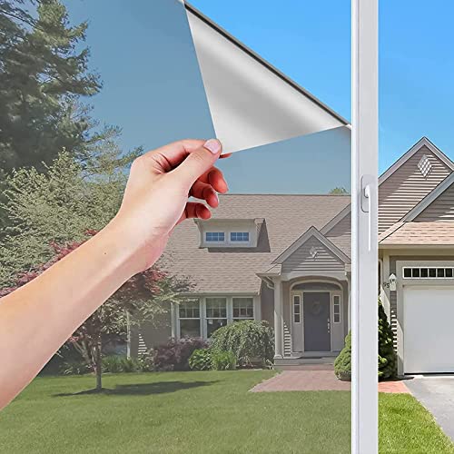 Film de Protection Solaire pour Fenêtre Autocollant 60*200cm, Film de Protection Solaire pour Fenêtre NEEMOSI à L'intérieur pour Isolation Thermique, Protection UV à 99 % et Intimité Cover