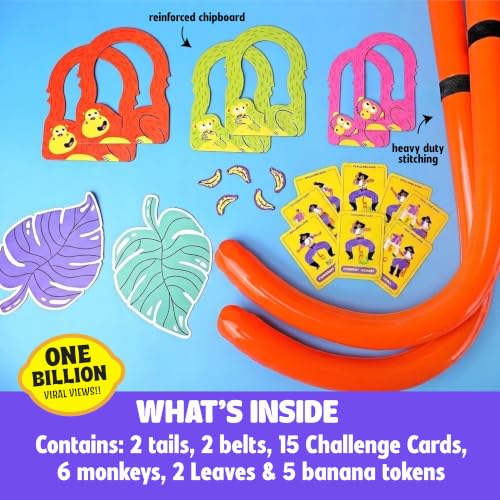 Image of MCMILLER ENTERTAINMENT It's Bananas - The Hilarious Monkey Tail Party Game for Adults & Families | Funny Indoor & Outdoor Game for Bachelorette Parties, Summer Parties, BBQs, Birthdays & Game Nights