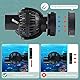 EXLECO Aquarium Strömungspumpe Wavemaker 6000L/H 8W Umwälzpumpe Magnet Wellenpumpe WAVE MAKER 360 ° schwenkbar für 80~100cm Süß- und Salzwasseraquarien Schwarz