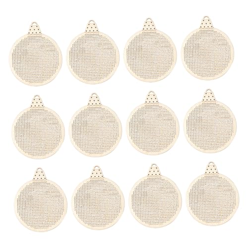 Point de croix plaque de bois de Noël et pendentif de broderie DIY pour décoration artisanale
