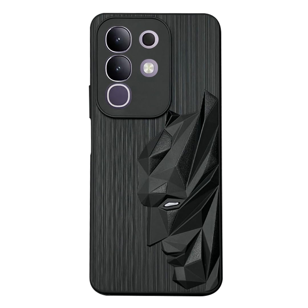 NIUKIN Silicone Case for Vivo T4x 5G / iQOO Z10x 5G Black - Image 1