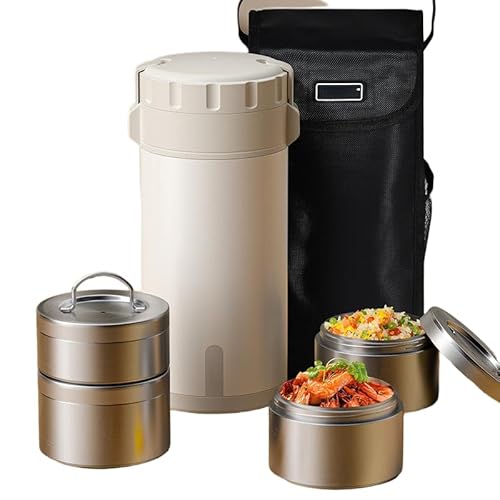 JOHNBEAR 316L XeX| ٓ 36 Ԓԕۉ 304 XeX| O R V[X 2.1L/2.8L/3.2L e Ɨxێ wʊwEǑʋΗp ^ѕ֗ V_[t (3.2L,zCg)