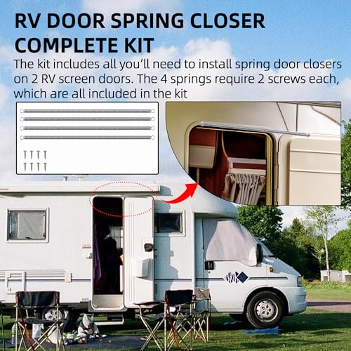Image of TonGass RV Screen Door Spring Kit for RV Screen Door