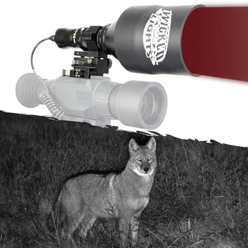 Wicked Lights W404iC Extra Long Range Infrared Night Hunting Light Kit with 850nm IR for NV, hog, Coyote, varmint, and Predators W2079