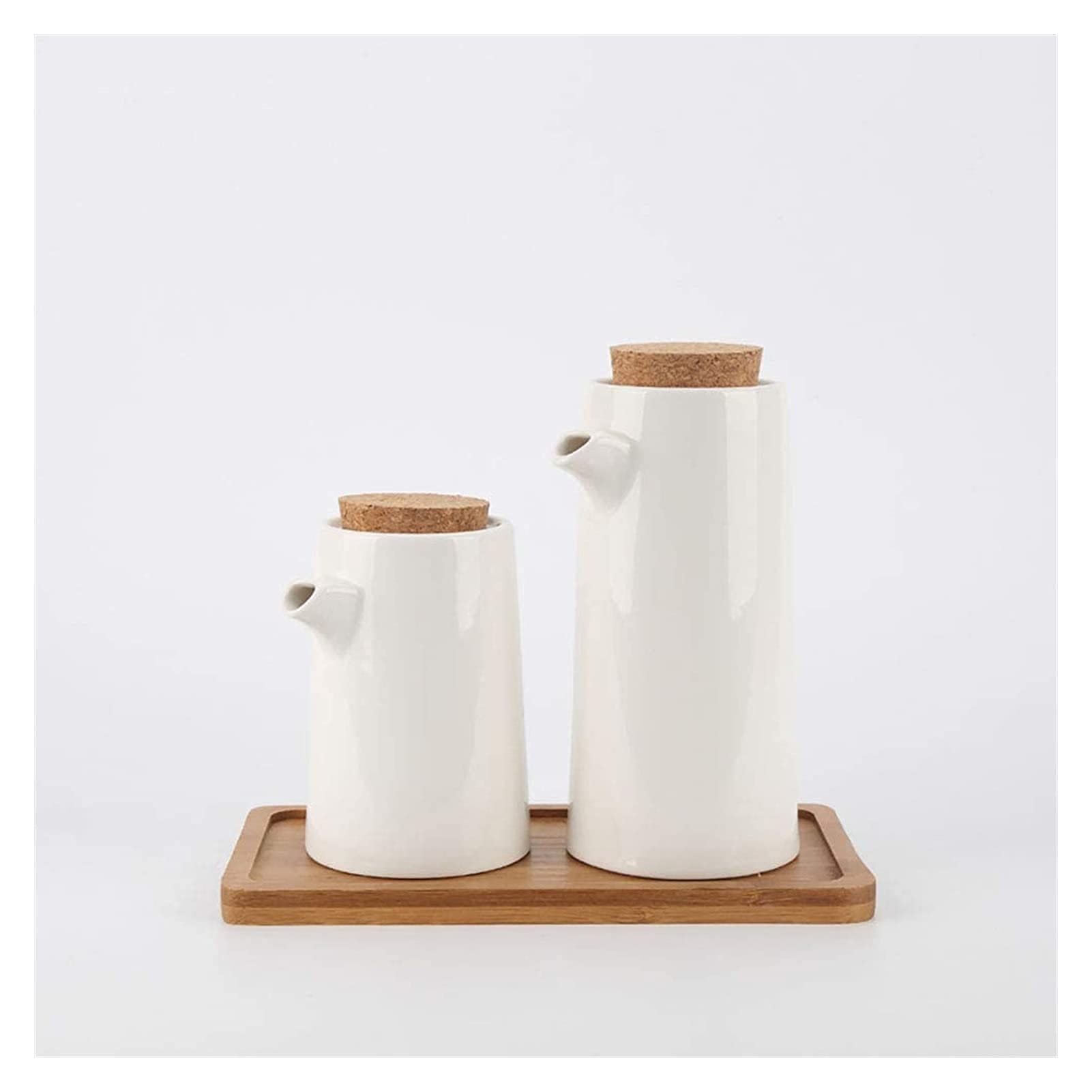 Huile d'olive et vinaigre en bouteille en céramique artisanale élégante