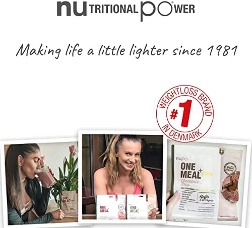 NUPO One Meal + Prime Vegan Powder - Chocolate Bliss I Tasty Meal Replacement Shakes for a Balanced Diet Plan I High in Protein I No Added sugars I 24 Vitamins and Minerals I 360g
