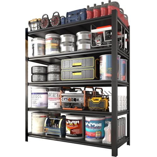35.4” W Metal Garage Shelving Units, 5 Tier Heavy Duty