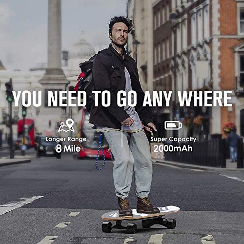 Tooluck Elektro Skateboard, 6-12km Reichweite, 20km/h Speed, 350W Motor - 4
