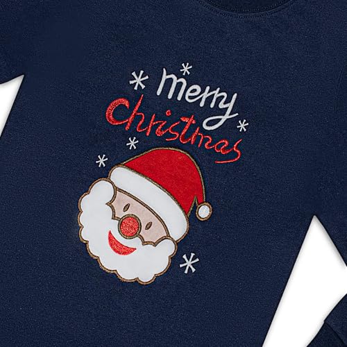 Tphon Kids Christmas Pajamas Sets Santa Claus Dinosaur Sleepwear Long Sleeve PJS Set for Boys Girls 2-12 Years4