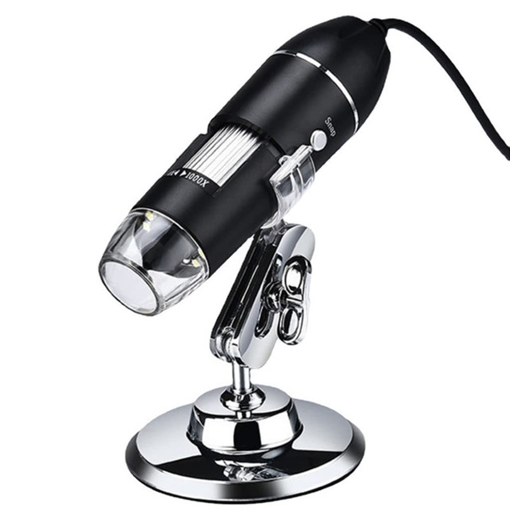 SaryEdge Adjustable 1000X/1600X USB digital microscope camera 3 in 1 electron microscope with 8 light zoom magnifying glass,Type B-1000x,Type B-1000x