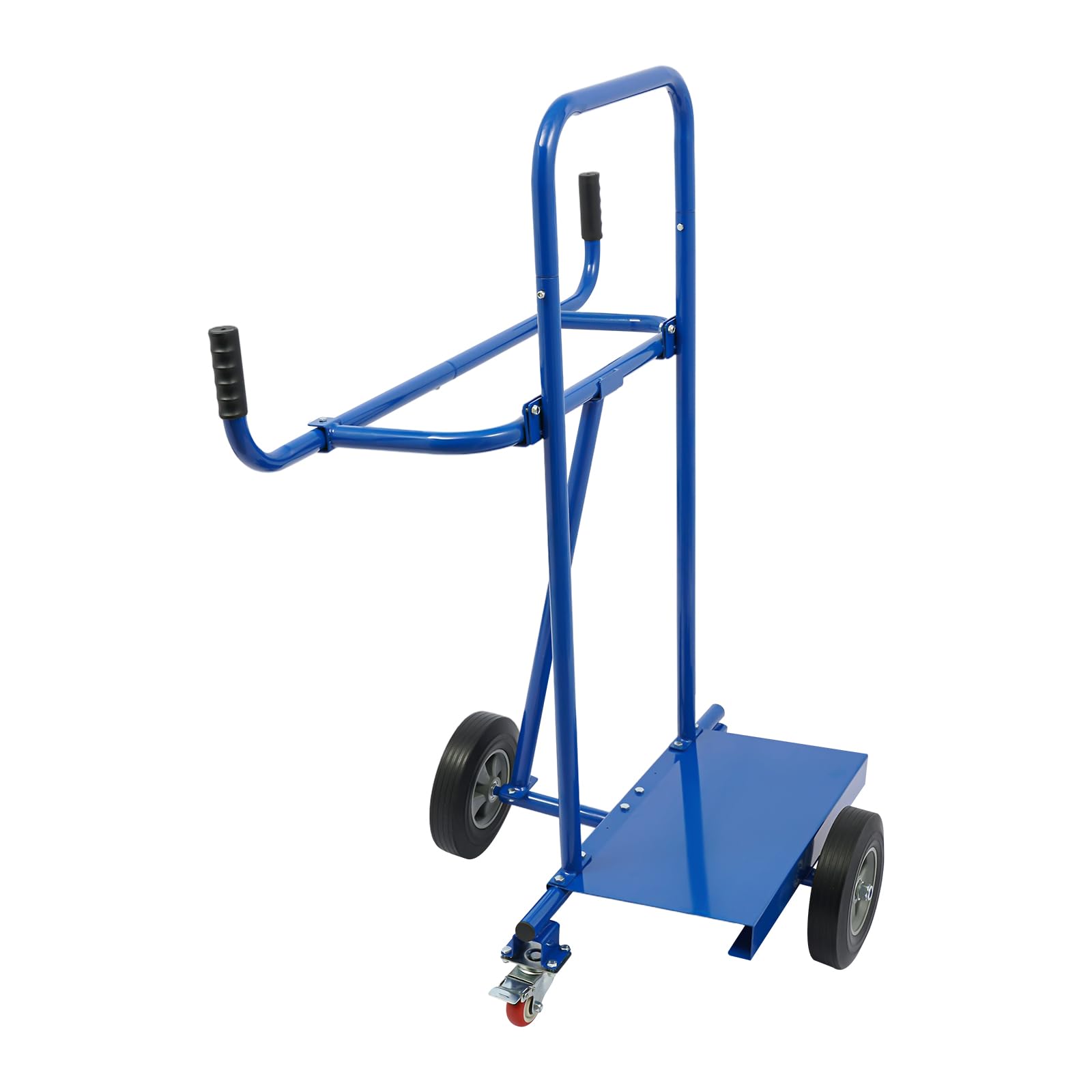 Plattenkarren, 300 kg Tragkraft, Plattenwagen mit 4 Rädern, Transportwagen zum Transport Platten, Fenstern, Holzplatten (Blau)