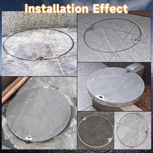 Plaque d'égout ronde à conception encastrée durable pour aménagement urbain - 8