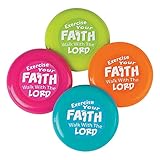 Fun Express - Exercise Your Faith Flying Discs - Toys - Active Play - Flying Discs & Kites - 12...