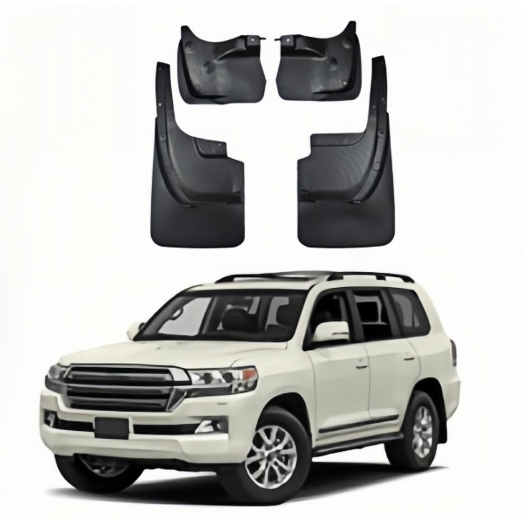 UDRFKDS Mud Flaps Splash Guards For Land Cruiser LC200 2016-2025 Accessories Mudflap Fender Flares Front and Rear Mud Guard Set 4PCS