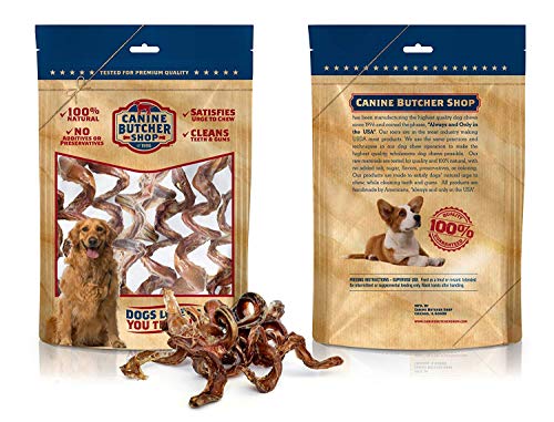 Canine Butcher Shop Bully Stick Spirals/Springs Raised & Made In Usa, (Pack Of 6), Odor Free, All-Natural Dog Chews, Treats #TOP1