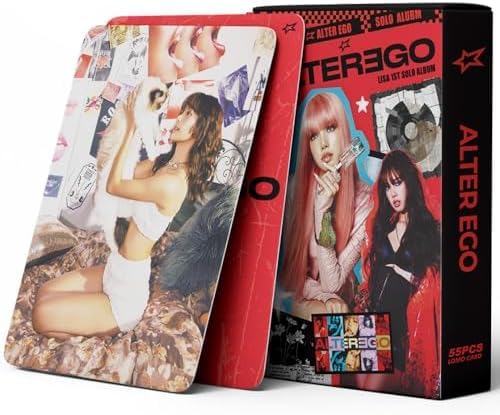 55Pcs Blackpink Lisa New Album, Small Card Lisa Lomo Cards, Photocards Gift for Blink Boys and Girls