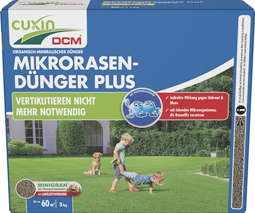 CUXIN DCM Mikrorasen-Dünger Plus - Langzeit Rasendünger - MINIGRAN®...