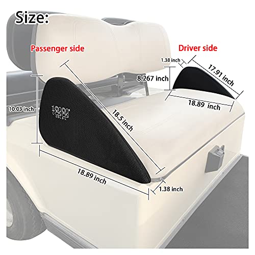 10L0L Golf Cart Front Seat Armrest Cover, Breathable Washable Polyester Mesh Cloth Armrest Cover For Club Car Ds #TOP5