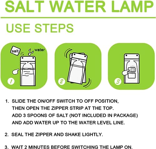 Image of Water Lamp Light Bag Without Battery - Salt Water Emergency LED Lantern for Outdoor Activities, Night Fishing, Camping