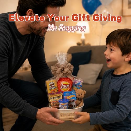 Image of WIKDAY Heat Shrink Wrap Bags for Gift Baskets 20 PCS 16x24 Inches Large