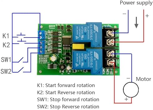 30A 12V 24V DC Motor Forward/Reverse Control Board Low Level P0 30A 40A High Current Limit Switch Driver Module