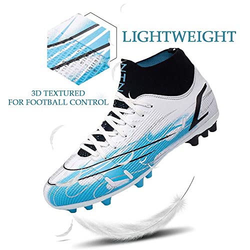 Hesbiteul Unisex's Ag Cleats Training Athletic Non-Slip Long Studs High Top Football Soccer Shoes For Youth #TOP1